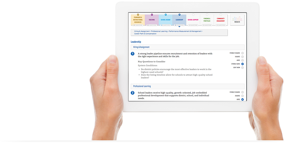 Resource Check on a Tablet